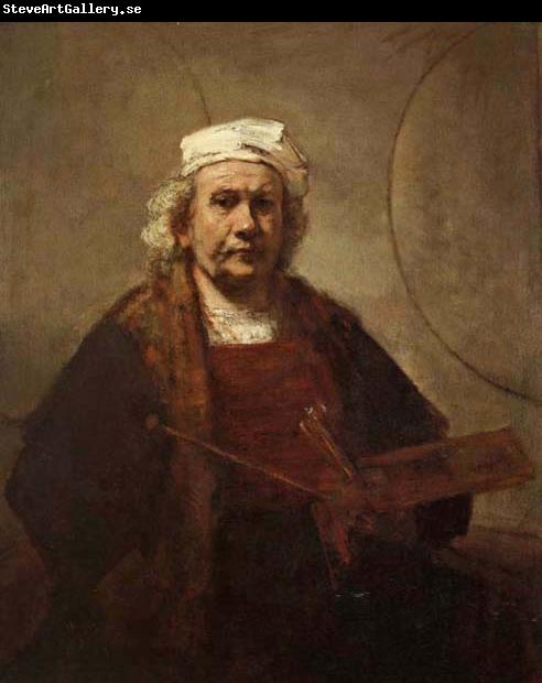Rembrandt van rijn Self-Portrait with Tow Circles